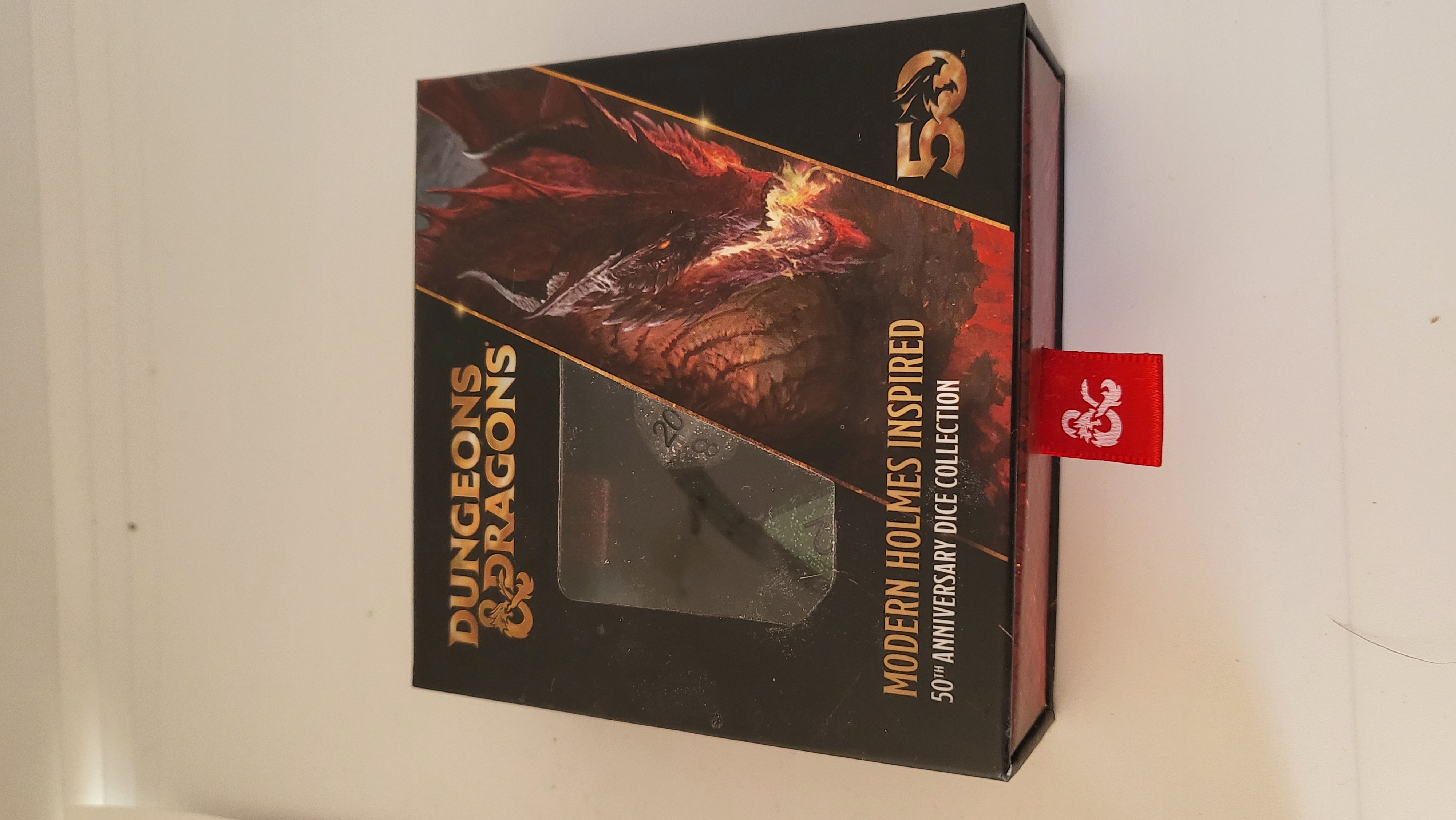 FanRoll/Metallic Dice Games D&D 50th Anniversary Modern Holmes Inspired Set (5)