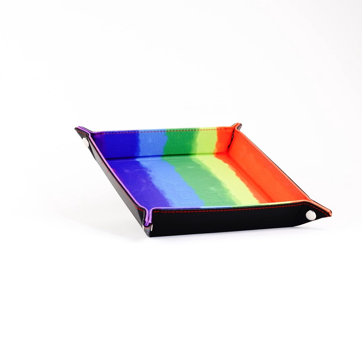 Fold up velvet dice tray