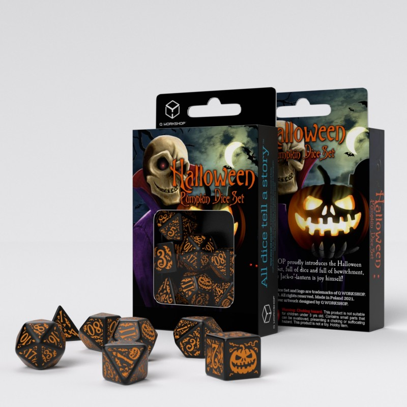 Q-Workshop Halloween Pumpkin Dice
