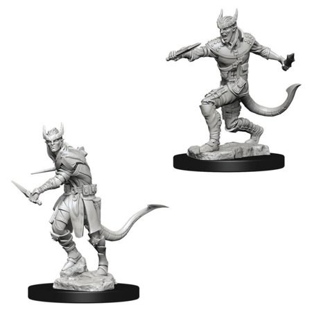 D&D Nolzur’s Marvelous Tiefling Male Rogue W5 Unpainted Miniature Plastic Primed WizKids