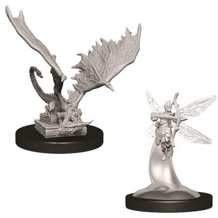 WizKids Dungeons & Dragons Nolzurs Marvelous Sprite & Pseudodragon W9 Miniature