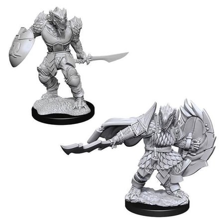 WizKids Dungeons & Dragons Nolzus Marvelous Unpainted - Dragonborn Fighter Male W15 Miniature Game