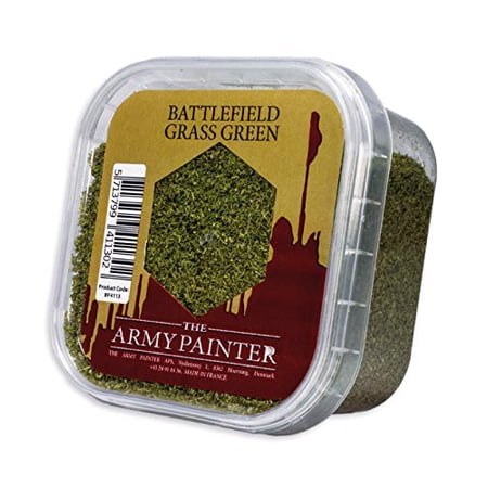 The Army Painter Battlefield Essential Series: Battlefield Grass Green for Miniature Bases and Wargame Terrains - Static Grass for Bases of Miniature Toys, 150 ml