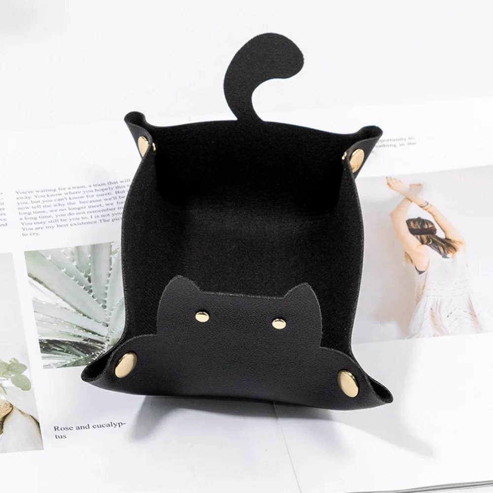 PU Leather cat dice tray